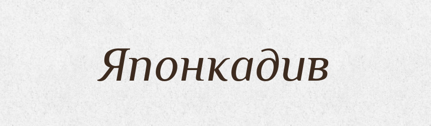 Японкадив — Великий тлумачний словник сучасної української мови