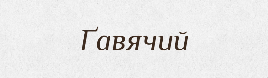 Ґавячий — Великий тлумачний словник сучасної української мови